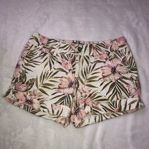 Aeropostale palm leaf and flower shorts